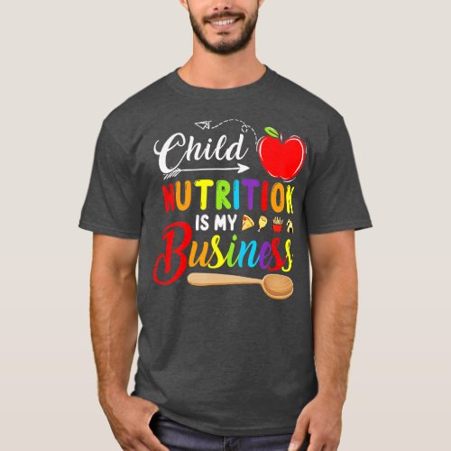 Child Nutrition Is My Business Cute Apple  T_Shirt