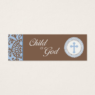 Child of God - Blue Favor Tag