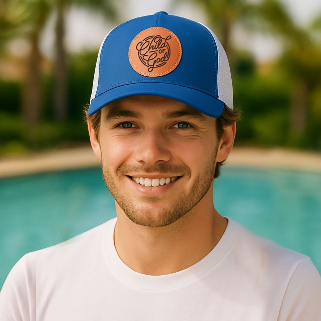 Child Of God Christian Bible  Leather Patch Hat (Creator Uploaded)