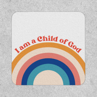 Child of God Christian Cute Patch Boho Rainbow
