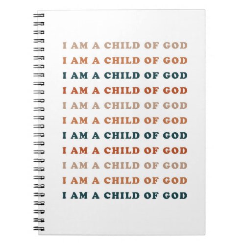 Child of God Christian Notebook Journal