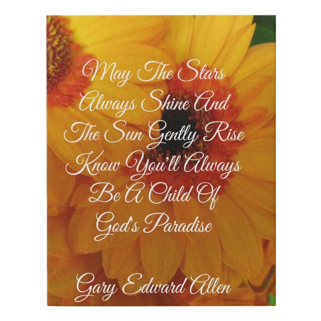 Child Of God Faux Canvas Print (Front)