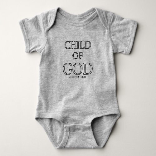 Child of God One_Piece Baby Bodysuit