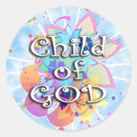 Child of God, Pastel Classic Round Sticker