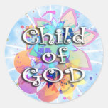 Child of God, Pastel Classic Round Sticker