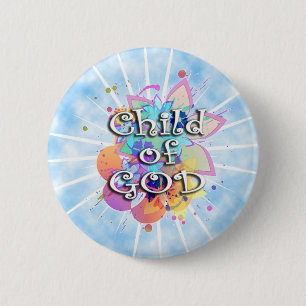 Child of God, Pastel Pinback Button