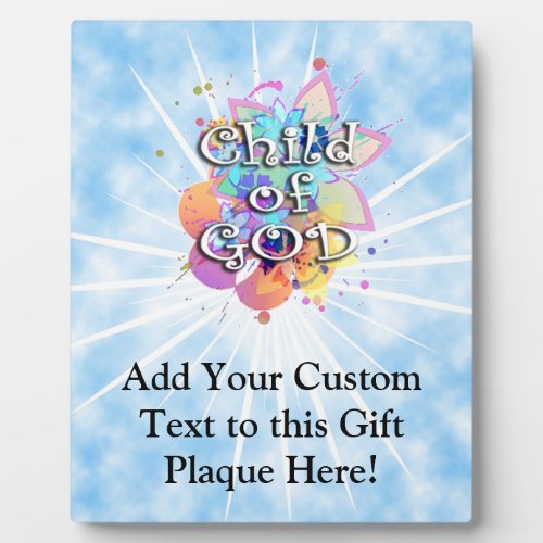 Child of God Pastel Plaque