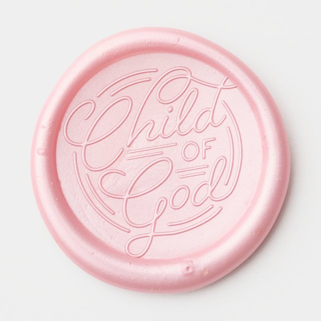 Child Of God Religious Jesus Lover Wax Seal Sticker (Front)