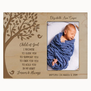 Child of God Sweet Maple Blessing Picture Frame
