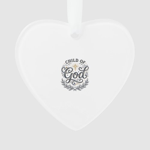 Child Of God Vintage Engraving Shirt Design_1 Ornament