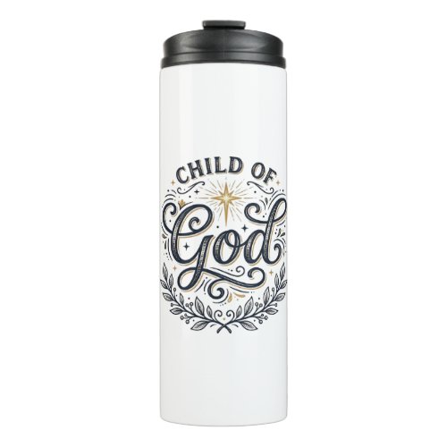 Child Of God Vintage Engraving Shirt Design_1 Thermal Tumbler