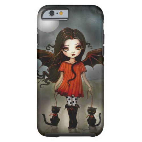 Child of Halloween Gothic Vampire with Cats Tough iPhone 6 Case