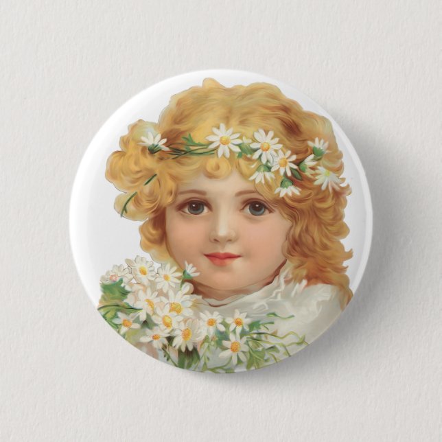 Child of Spring Pinback Button (Front)