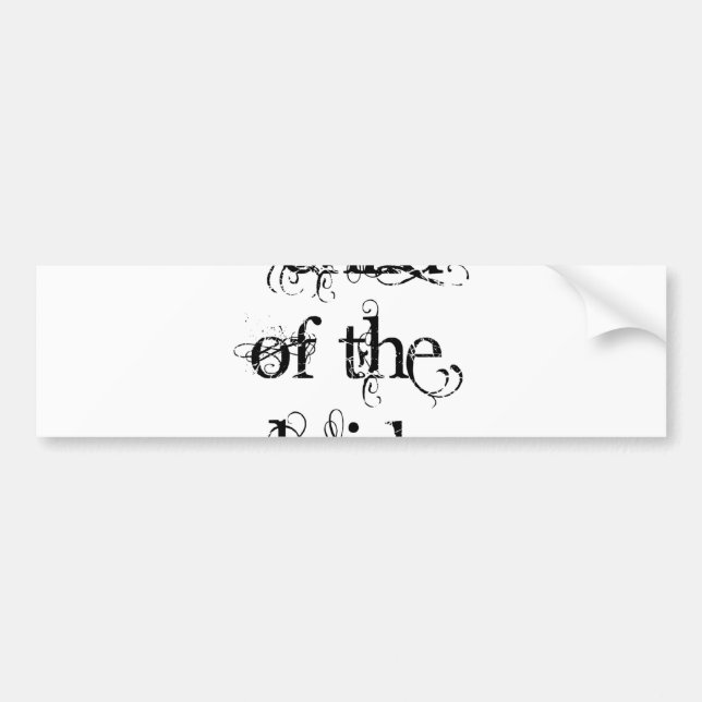 Child of the Bride Bumper Sticker (Front)