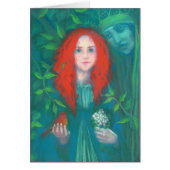 Child of the forest, red haired girl, green shades (Front)