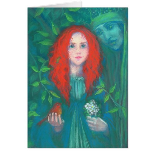 Child of the forest red haired girl green shades