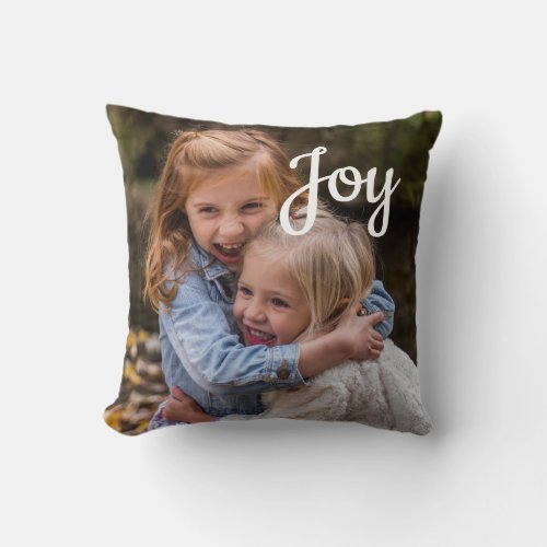 Child Photo Joy Grandparents Parents Throw Pillow