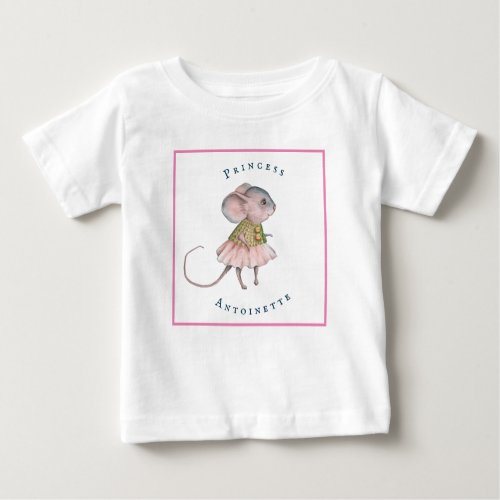 Child Pink Blue Girly Rat Mouse Personal Princess Baby T_Shirt