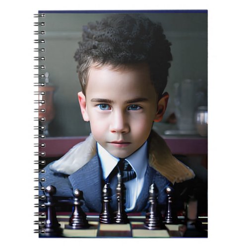 Child Playing Chess Notebook