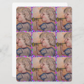 child playing toy horn (Front/Back)