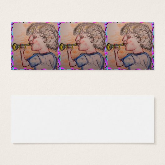 child playing toy horn (Front & Back)