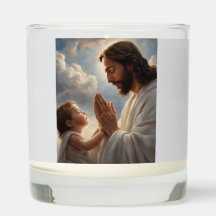 Child Praying with Jesus