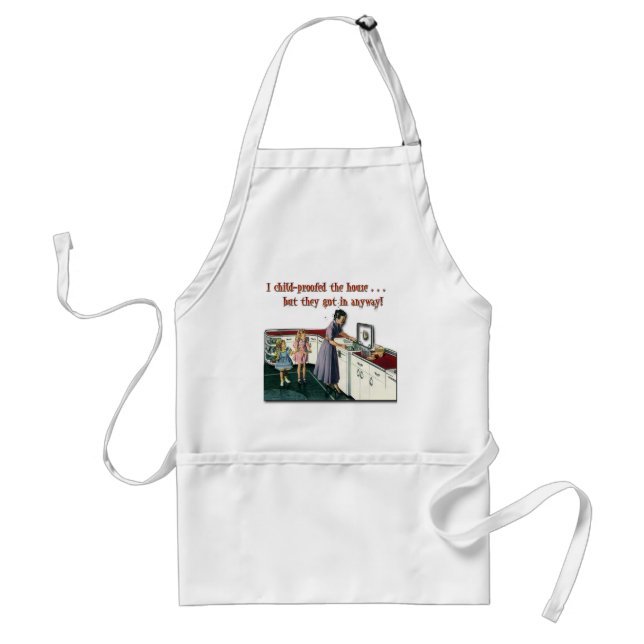 Child-proof House Adult Apron (Front)