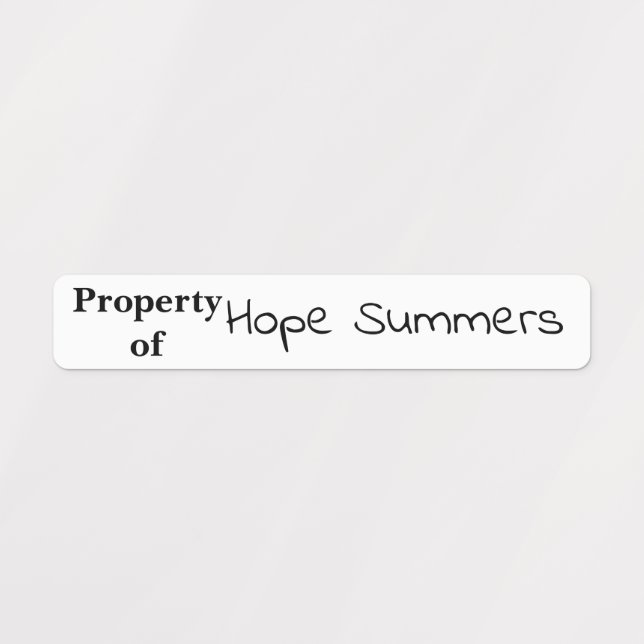 Child Property Of Customize Template Labels (Design 1)