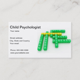 Child Psychologist Psychiatrist Business card
