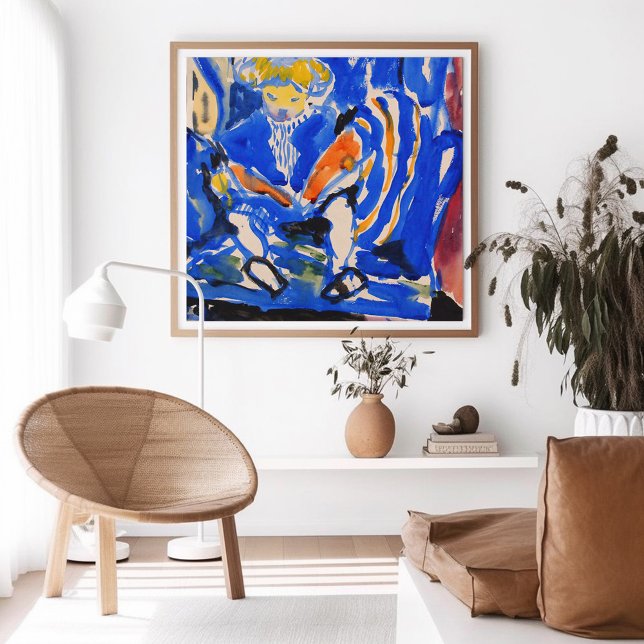 Child Reading | Henry Lyman Saÿen Framed Art (Creator Uploaded)