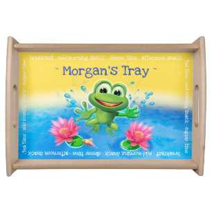 Child’s custom wooden leap frog serving tray