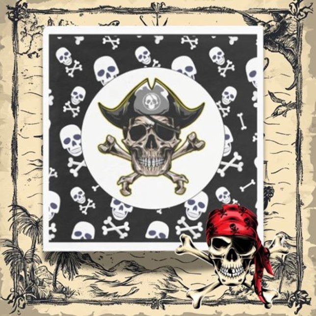   Child’s Pirate Birthday Party  Napkins (Add a special touch and delight young adventurers today!)