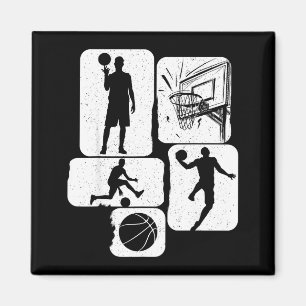 Child Shirt Basketball Player Coach Fan Basket Magnet