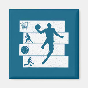 Child Shirt Basketball Player Coach Fan Basket Magnet