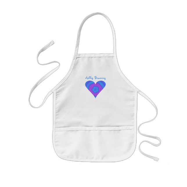 Child Size Personalized Heart Apron (Front)