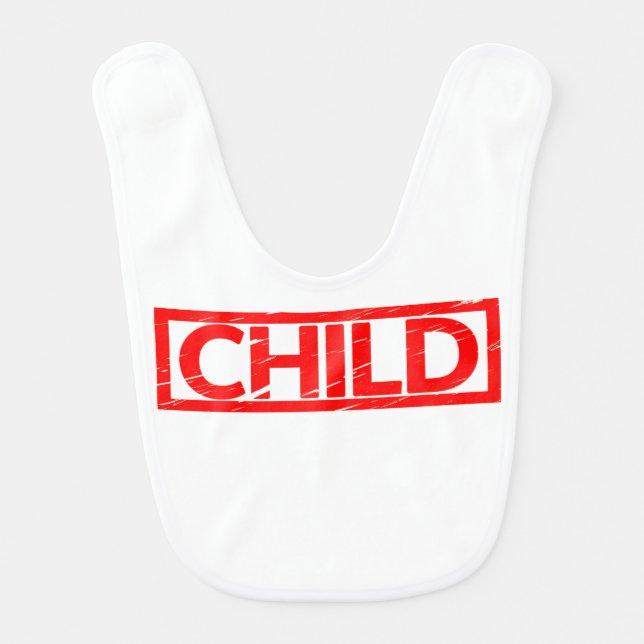 Child Stamp Baby Bib (Front)