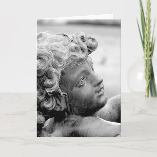 Child Statue on a Paris Bridge Card (Front)