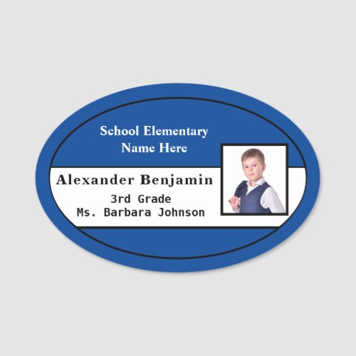 Child Student Photo Name ID Identification Card Name Tag
