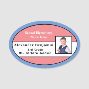 Child Student Photo Name ID Identification Custom Tag