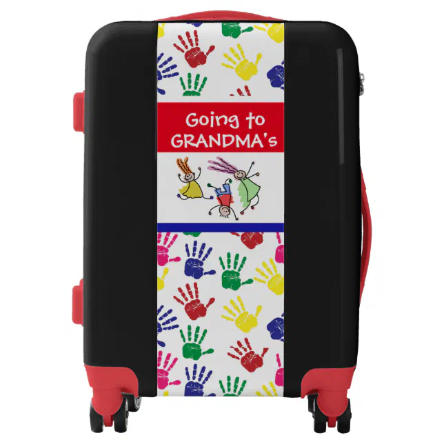 Child Suitcase Going to Grandmas Luggage Zazzle
