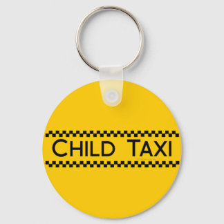Child Taxi Funny Design for Driving Fathers/Moms Keychain
