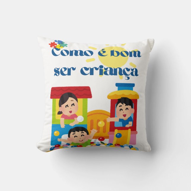 Child Throw Pillow (Front)