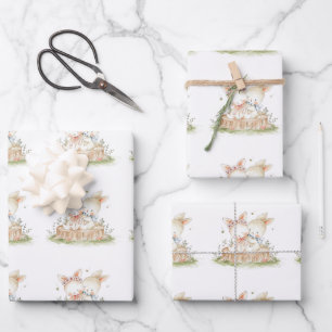 Child Valentine Bunny Love Wrapping Paper Sheets