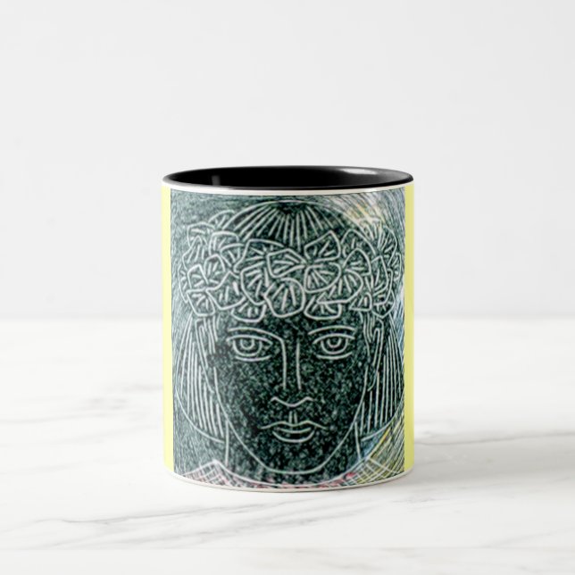 Child Warrior Two-Tone Coffee Mug (Center)