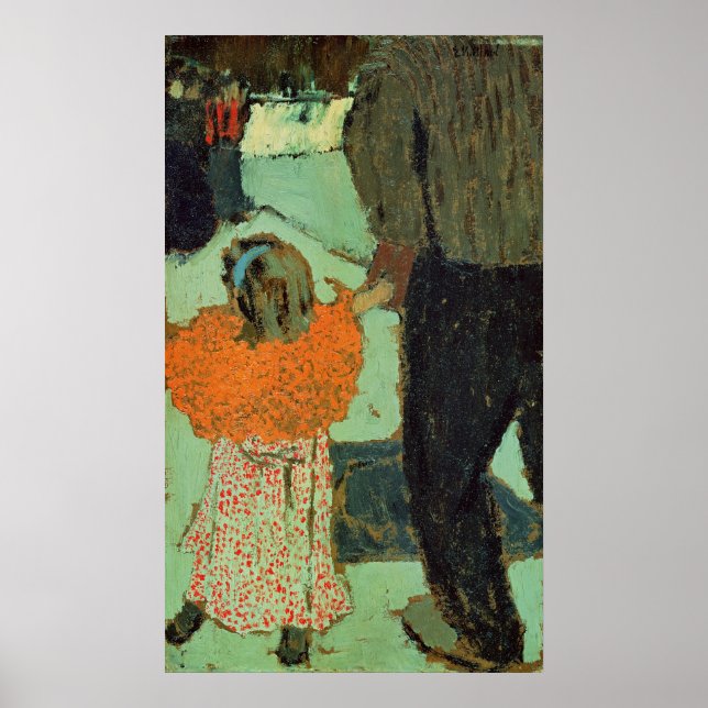 Child wearing a red scarf, c. 1891 poster (Front)
