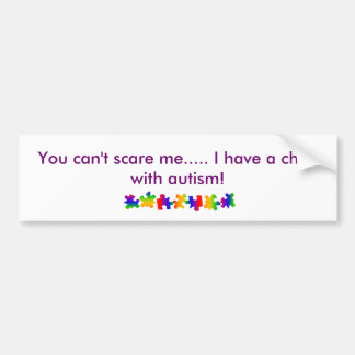 Child with autism bumper sticker