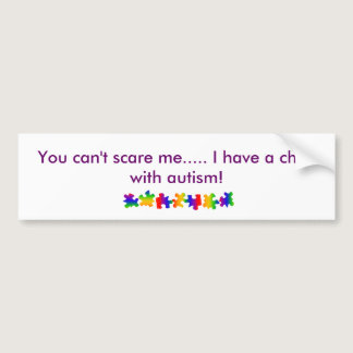 Child with autism bumper sticker