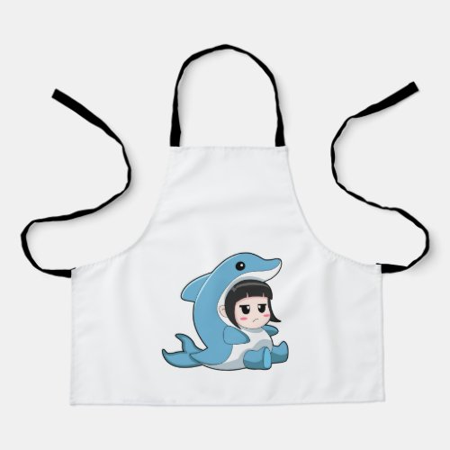 Child with Dolphin Costume Apron