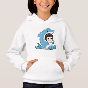 Child with Dolphin Costume Hoodie