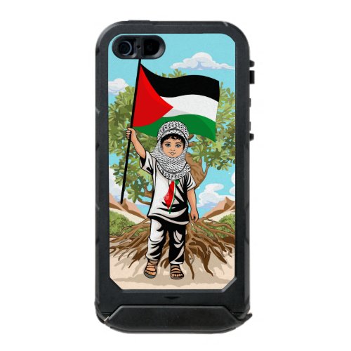 Child with Keffiyeh Palestine Flag and Olive Tree  Waterproof Case For iPhone SE55s